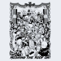 Moshing The Roof On (White) - GD01 Softstyle Adult T-Shirt Design