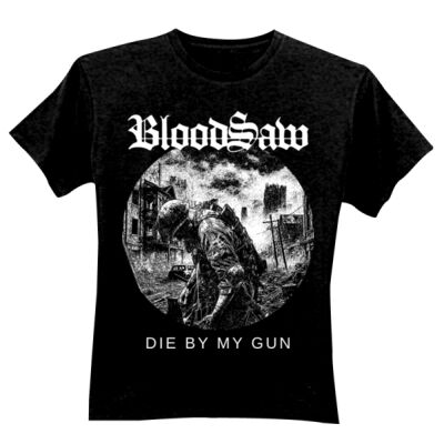 Die By My Gun (White) - GD01 Softstyle Adult T-Shirt Thumbnail