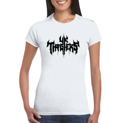 Black UK Thrashers Logo - GD72 Softstyle® Ladies' T-Shirt Thumbnail