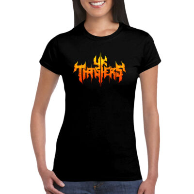 UK Thrashers Fire Logo - GD72 Softstyle® Ladies' T-Shirt Thumbnail