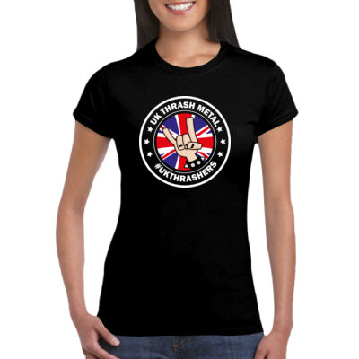 Original UK Thrashers Logo - GD72 Softstyle® Ladies' T-Shirt Thumbnail