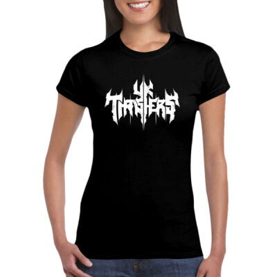 White UK Thrashers Logo - GD72 Softstyle® Ladies' T-Shirt Thumbnail